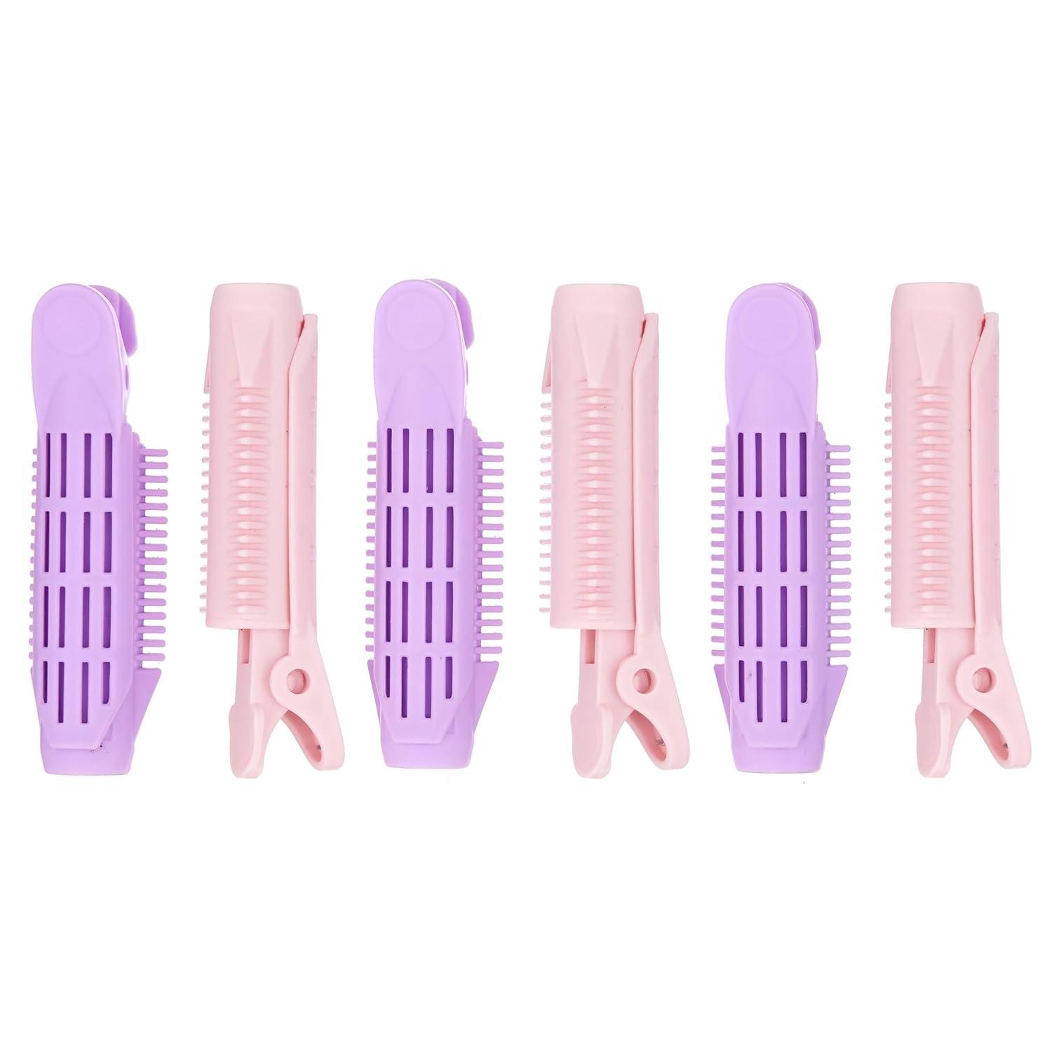 image:imageExpressions 6pc Volumizing Root Lifters Premium Quality Heat Resistant Hair Clips Hair Volumizing Roller Clips for Women Hair Care Hair Styling Tools