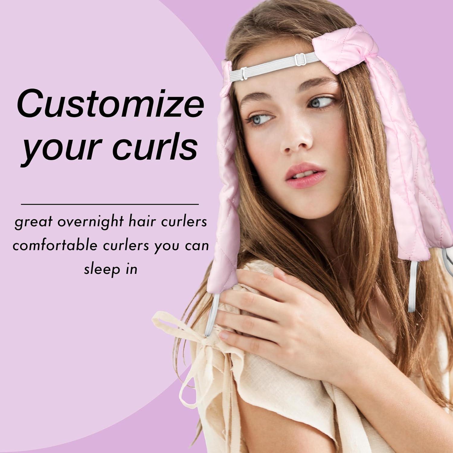 image:imageExpressions Soft Heatless Curler Premium Quality Hair Accessories for Women Flexi Rod PinkPink