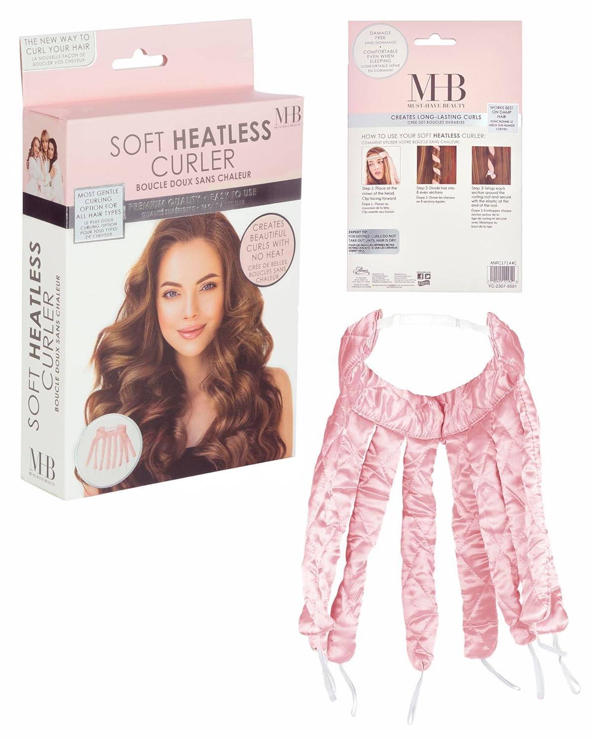 image:imageExpressions Soft Heatless Curler Premium Quality Hair Accessories for Women Flexi Rod PinkPink