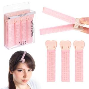 Expressions 4pc Hair Roller Clips – Premium Hair Accessories for Women, 2-In-1 Root Lifter Volumizer & Curler Set with Styling Clips