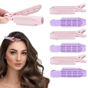 Expressions 6pc Volumizing Root Lifters – Premium Quality Heat Resistant Hair Clips, Hair Volumizing Roller Clips for Women, Hair Care, Hair Styling Tools