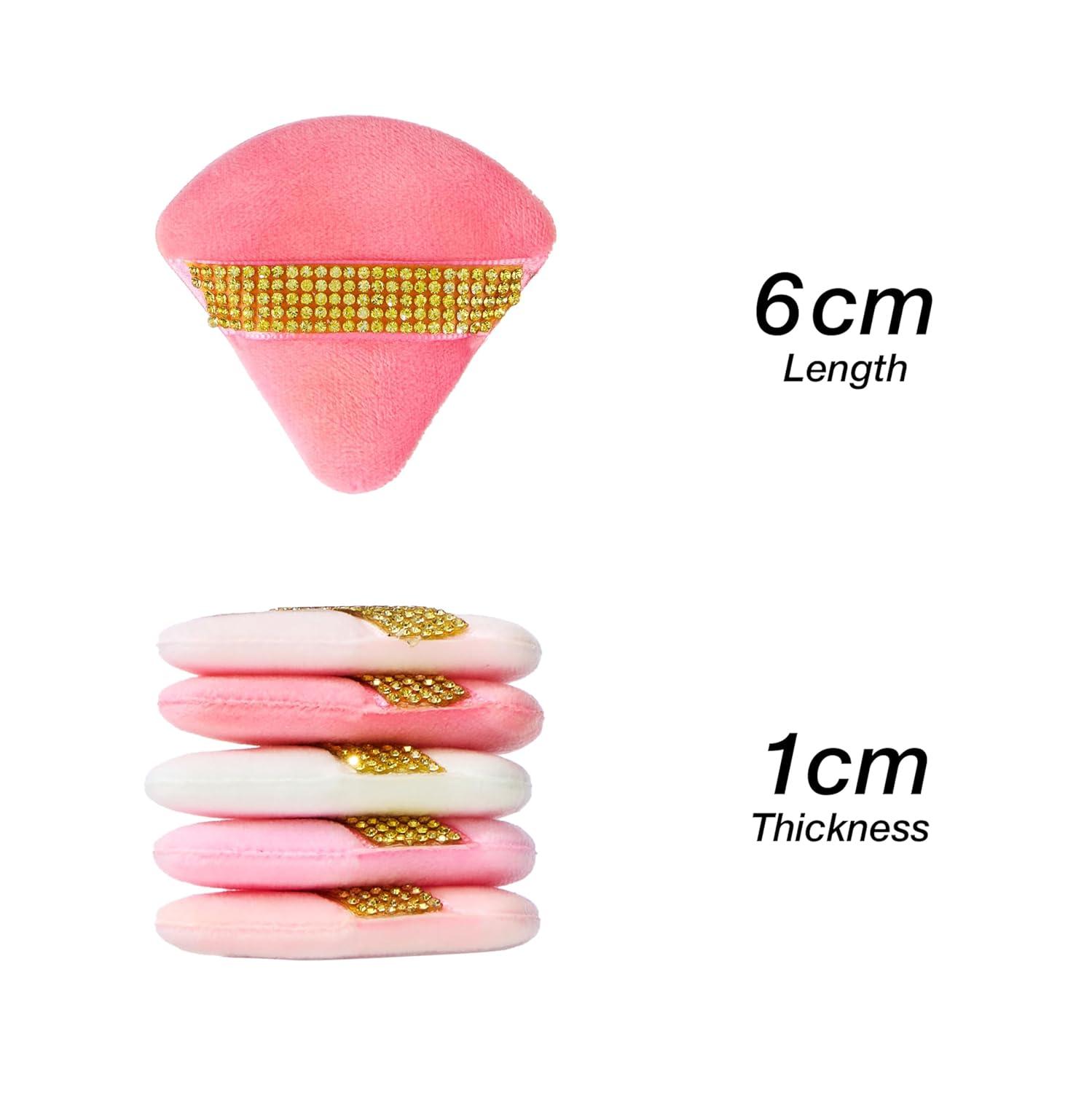 image:image10pc Glam Beauty Puffs Collection Value Pack Finishing Sponge Blend Set Cosmetic Blender Finger Straps Face Powder Application