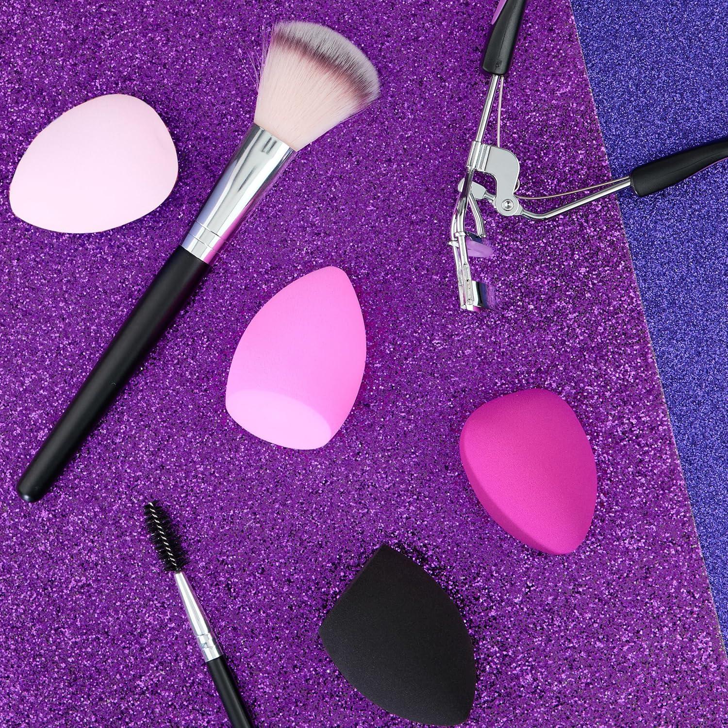 image:image12pc Beauty Sponge Value Pack Assorted Cosmetic Makeup Blender Foundation Blush Concealer Eyeshadow Contour Highlighter Bright Applicator Tools KitPASTEL