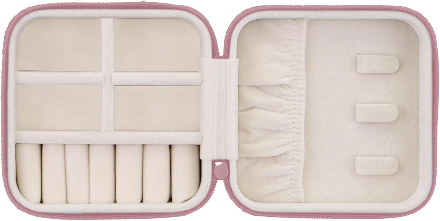 image:imageEXPRESSIONS Jewelry Organizer Travel Compact Jewelry Case with Zipper Closure Keeps Earrings Necklaces Rings amp More TangleFree and Protected On the Go