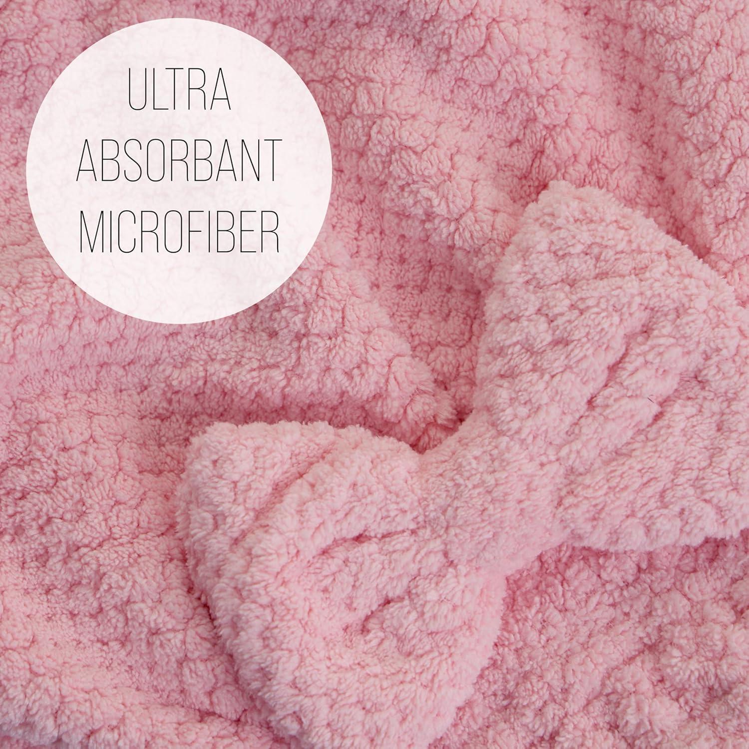 image:imageEXPRESSIONS Quick Dry Hair Bonnet Ultra Absorbent Microfiber Drying Cap for All Hair Types Soft amp Lightweight Towel Bonnet for Fast Drying Frizz Control amp Healthy Hair Care
