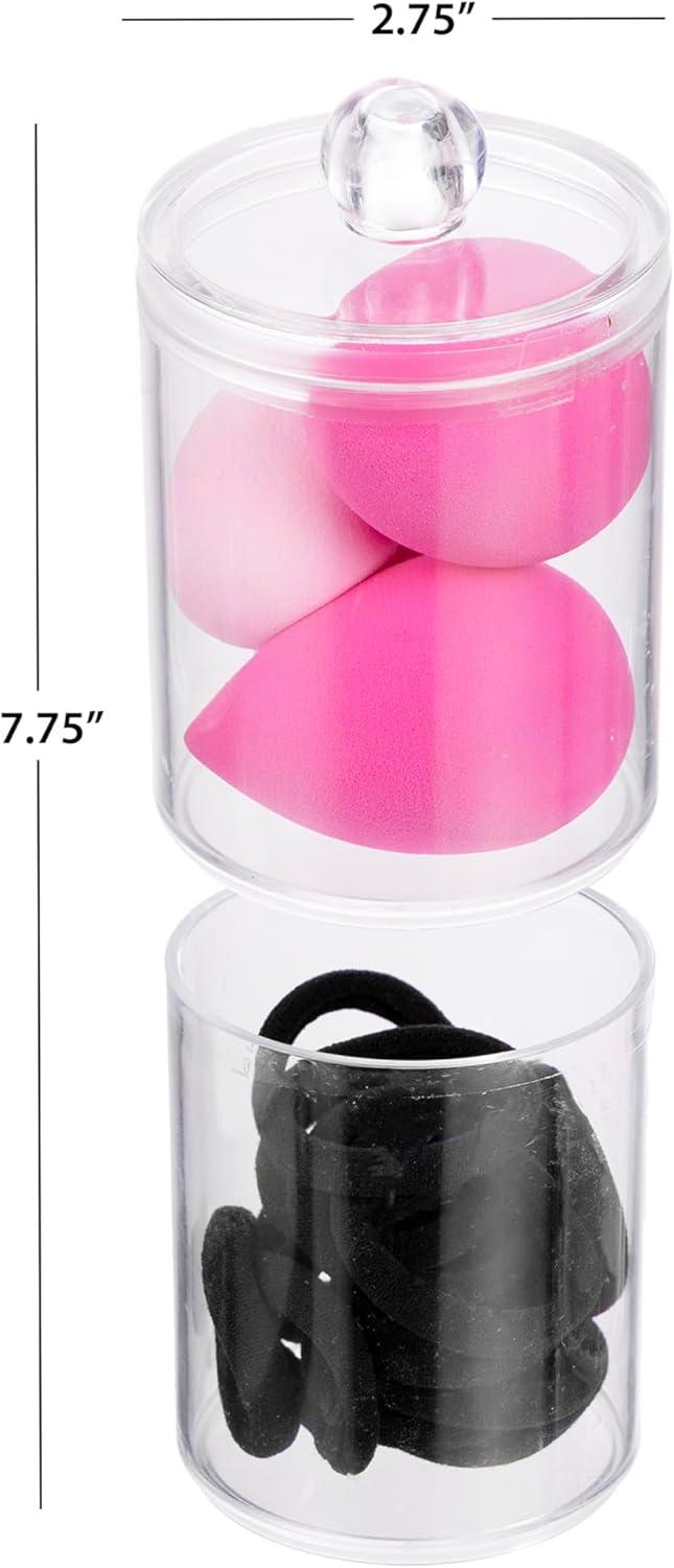 image:imageExpressions 19pc Beauty Essentials Kit Includes Pink Beauty Blenders amp Black Hair Elastics wOrganizer Assorted Cosmetic Applicator amp Hair Accessories Professional Hair amp Beauty Tools ANPC20504