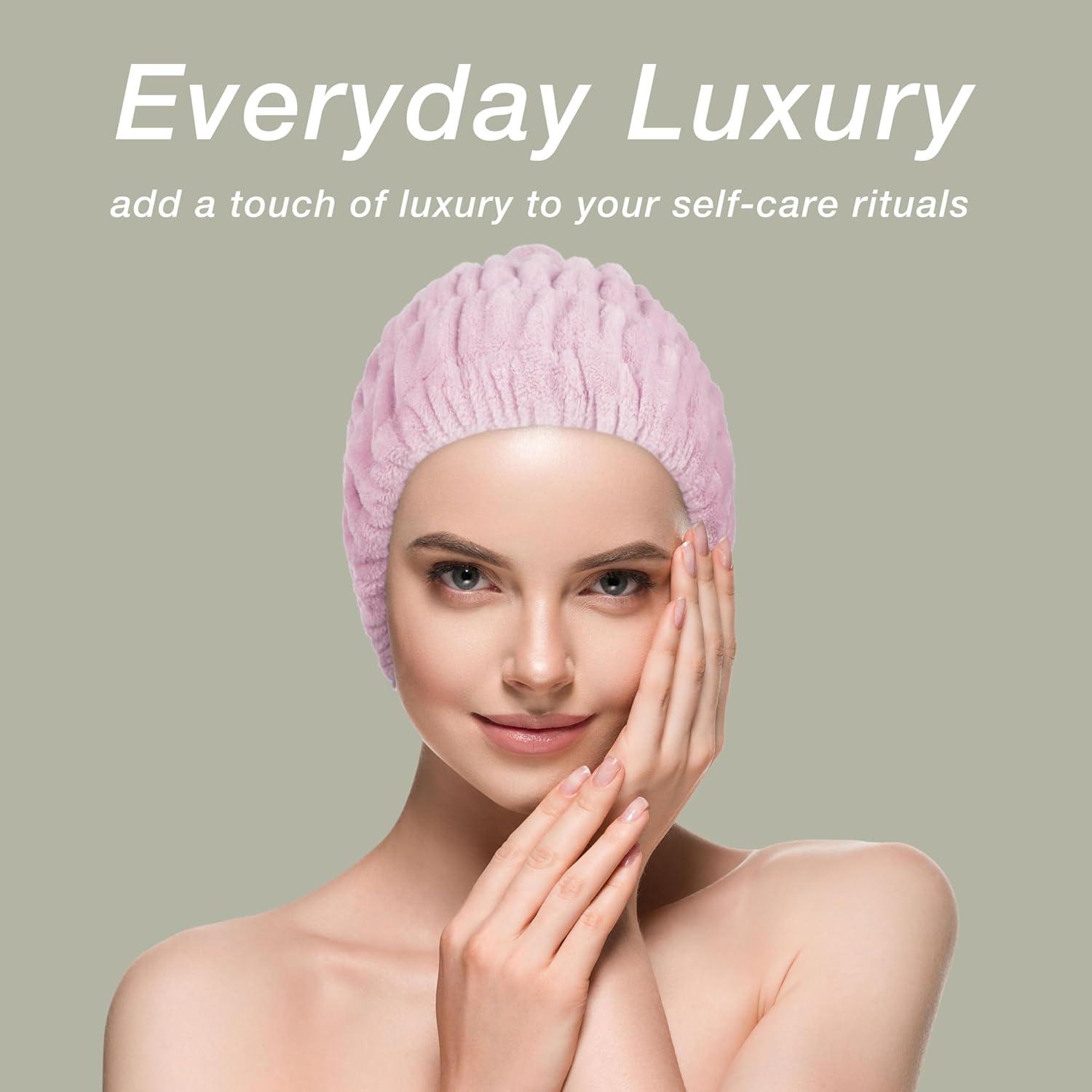image:imageExpressions Extra Wide Spa Headwrap Pink 1pc Super Soft Microfiber Material Hair BandStylish Spa Headband SalonQuality Hair WrapPink