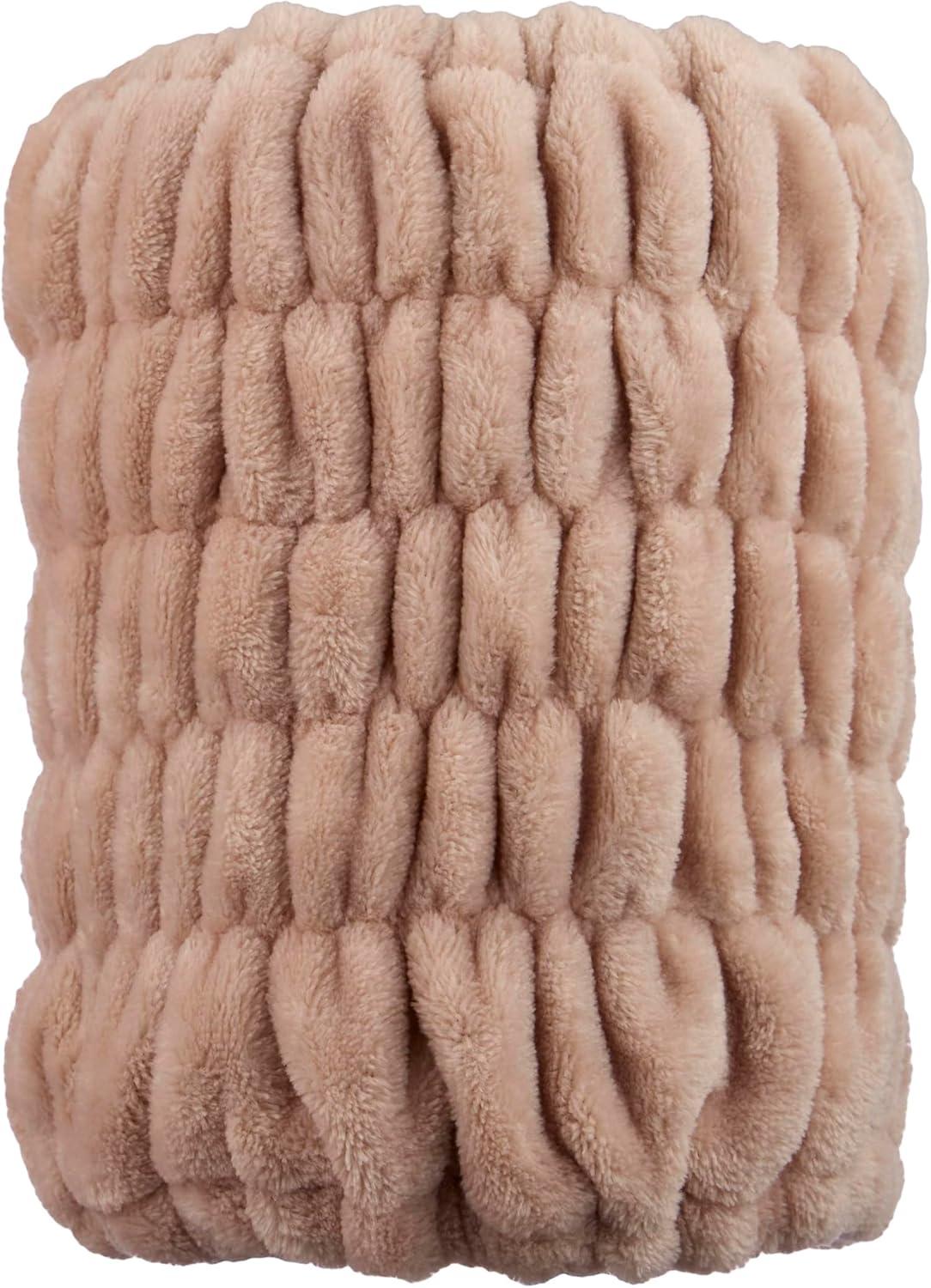 image:imageExpressions Extra Wide Spa Headwrap Pink 1pc Super Soft Microfiber Material Hair BandStylish Spa Headband SalonQuality Hair WrapTan