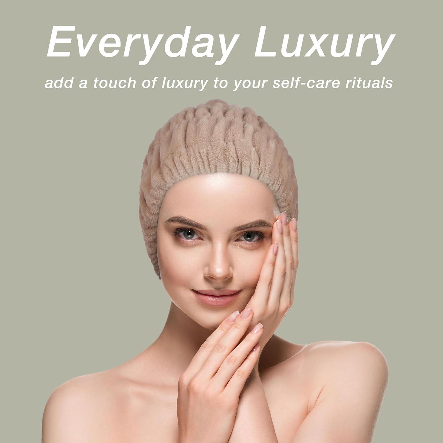 image:imageExpressions Extra Wide Spa Headwrap Pink 1pc Super Soft Microfiber Material Hair BandStylish Spa Headband SalonQuality Hair WrapTan