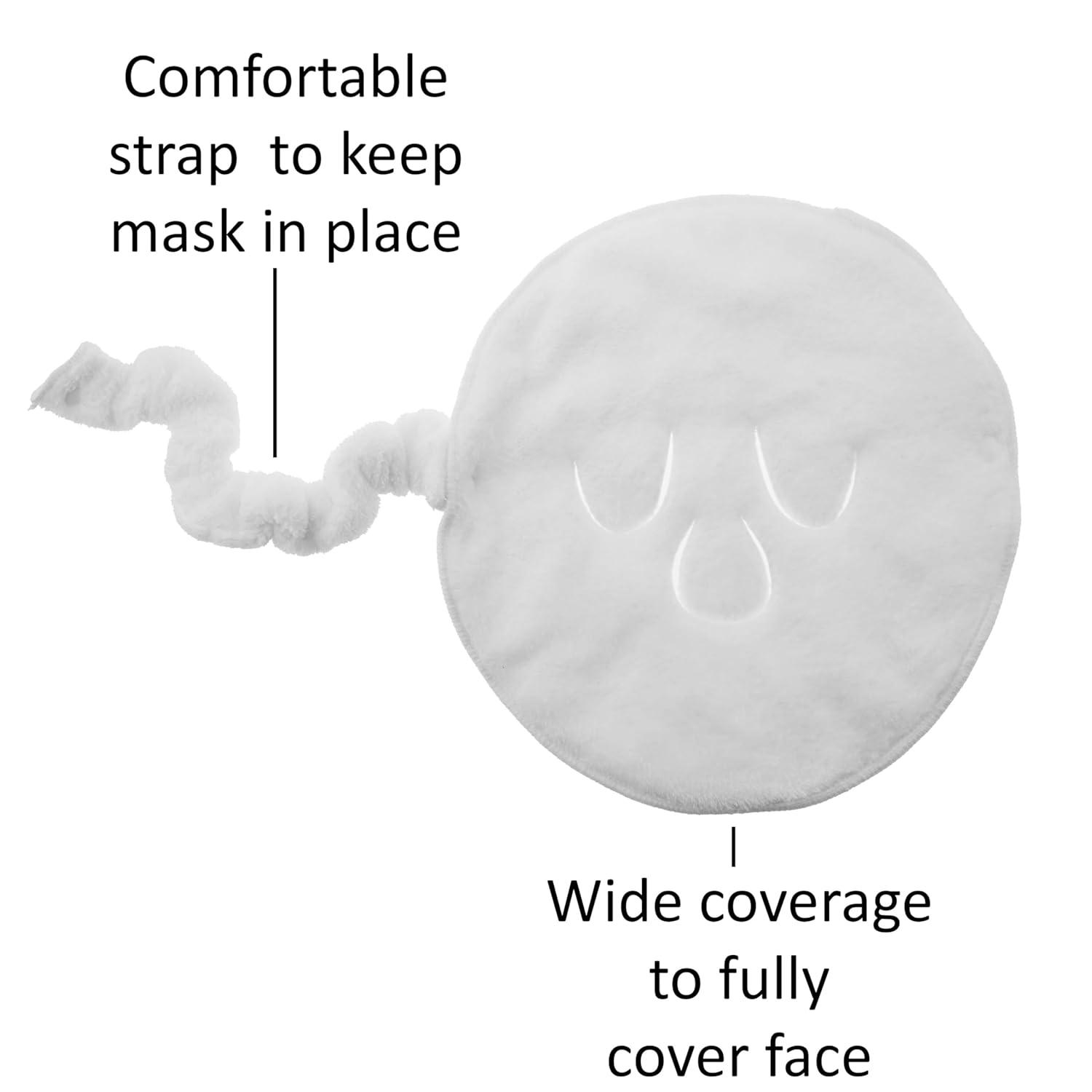 image:imageHot Compress Face Mask Heated Plush Face Mask for Relaxation Skincare Absorption and Rejuvenation