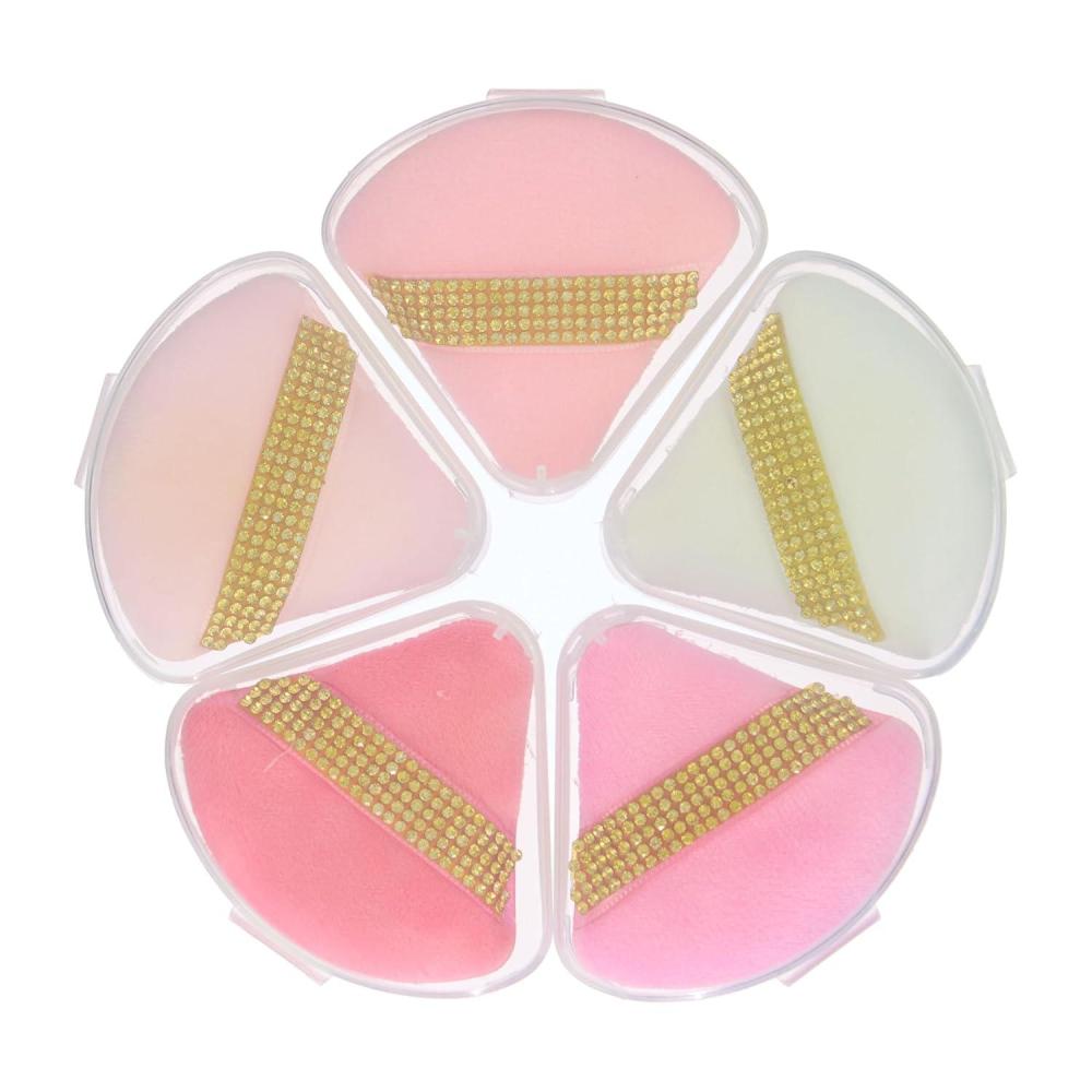 image:image10pc Glam Beauty Puffs Collection Value Pack Finishing Sponge Blend Set Cosmetic Blender Finger Straps Face Powder Application