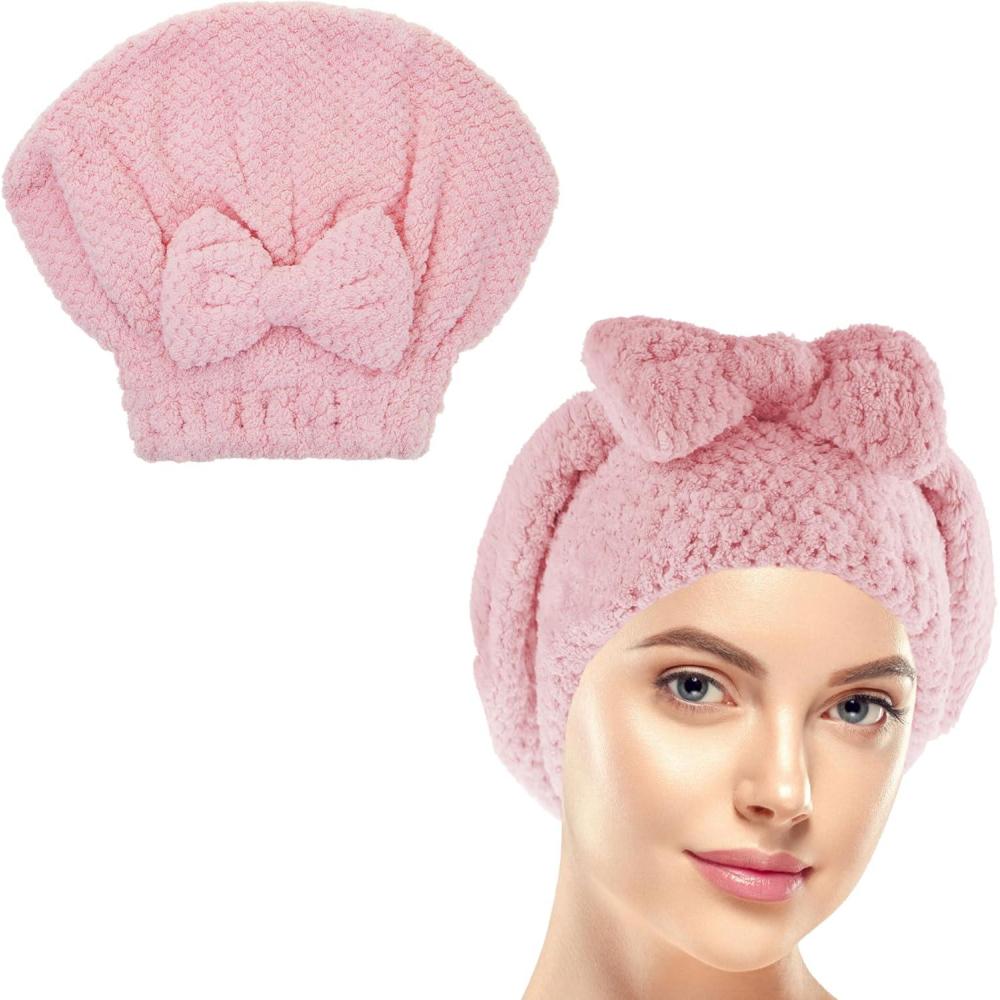 image:imageEXPRESSIONS Quick Dry Hair Bonnet Ultra Absorbent Microfiber Drying Cap for All Hair Types Soft amp Lightweight Towel Bonnet for Fast Drying Frizz Control amp Healthy Hair Care