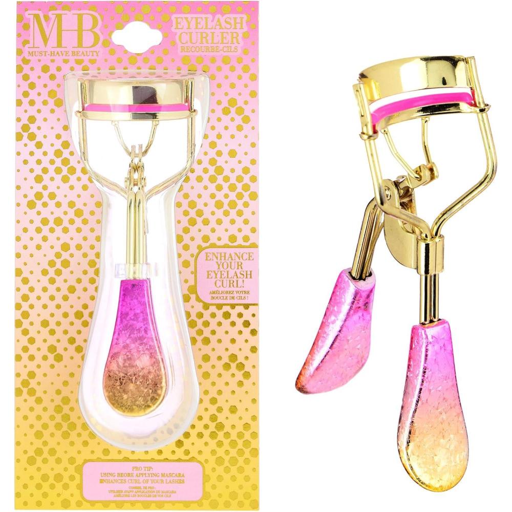 image:imageEyelash Curler  1pc Ombre Metallic Pink Gold Precision Lash Curler Comfort Grip Lash Curler  Pro Beauty Tools for Effortless Eyelash Curling