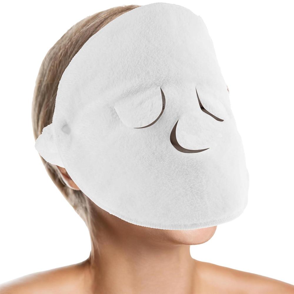image:imageHot Compress Face Mask Heated Plush Face Mask for Relaxation Skincare Absorption and Rejuvenation