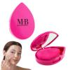 image:image2pc DualSided Beauty Puff with Carrying Case amp Matching Mirror for Flawless Application  Professional Beauty Blenders For Flawless Makeup Application Pink Makeup Sponge wHolder