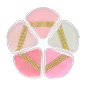10pc Glam Beauty Puffs Collection Value Pack – Finishing Sponge Blend Set, Cosmetic Blender Finger Straps, Face Powder Application