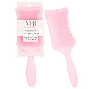 Detangler Hairbrush – Pink -Gentle & Effective Large Paddle Hairbrush for Wet Hair | Professional Hair Brushes For Women