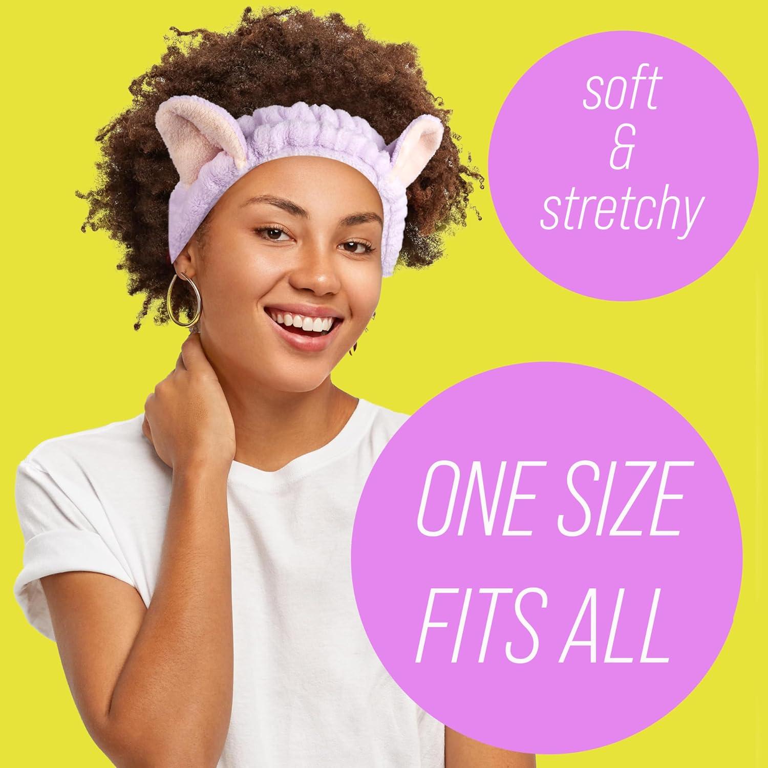 image:imageForever 21 Plush Headwrap Purple Bear Plush Spa Headband Kawaii Headband for Washing Face Spa Essentials amp Self Care AccessoriesPurple Bear