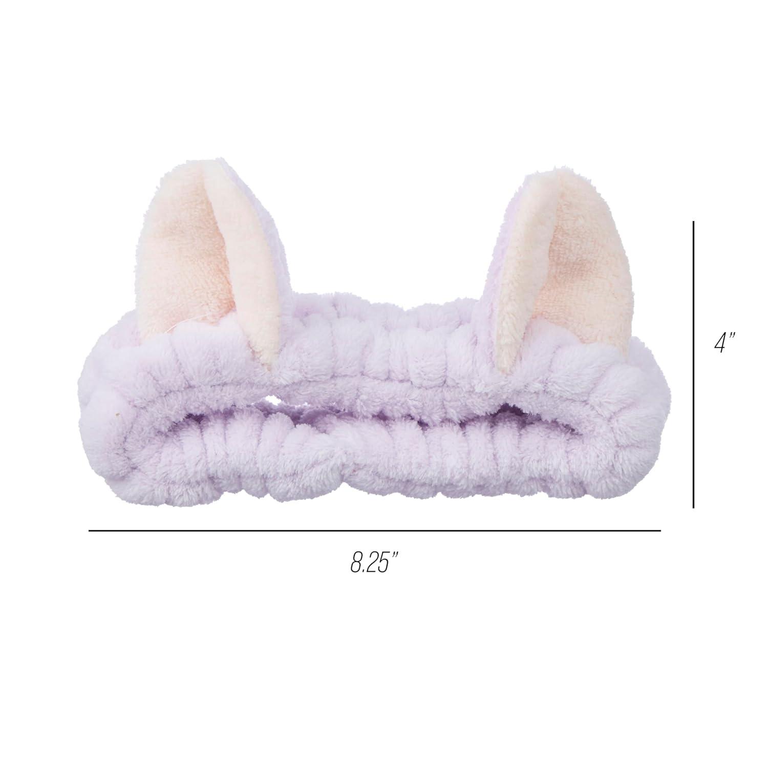 image:imageForever 21 Plush Headwrap Purple Bear Plush Spa Headband Kawaii Headband for Washing Face Spa Essentials amp Self Care AccessoriesPurple Bear