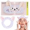 image:imageForever 21 Plush Headwrap  Purple Bear Plush Spa Headband Kawaii Headband for Washing Face  Spa Essentials amp Self Care AccessoriesPurple Bear